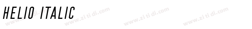Helio Italic字体转换